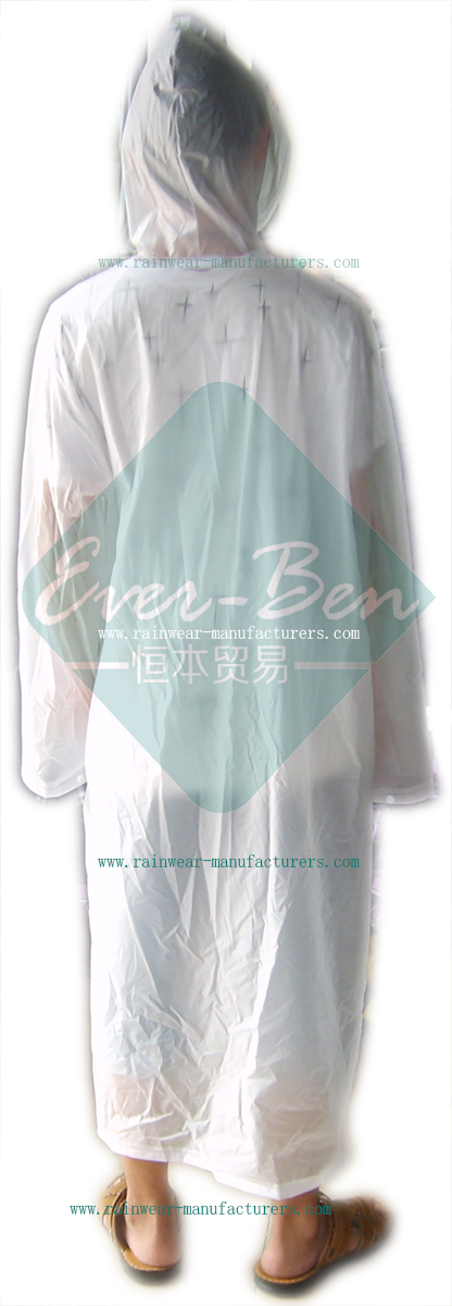 Clear Raincoat 005 Long Size PVC Raincoat|Transparent White Mens PVC ...