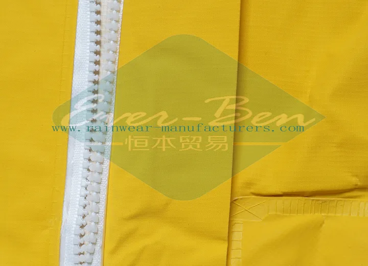 Selection of waterproof clothing for bulk rainwear programs