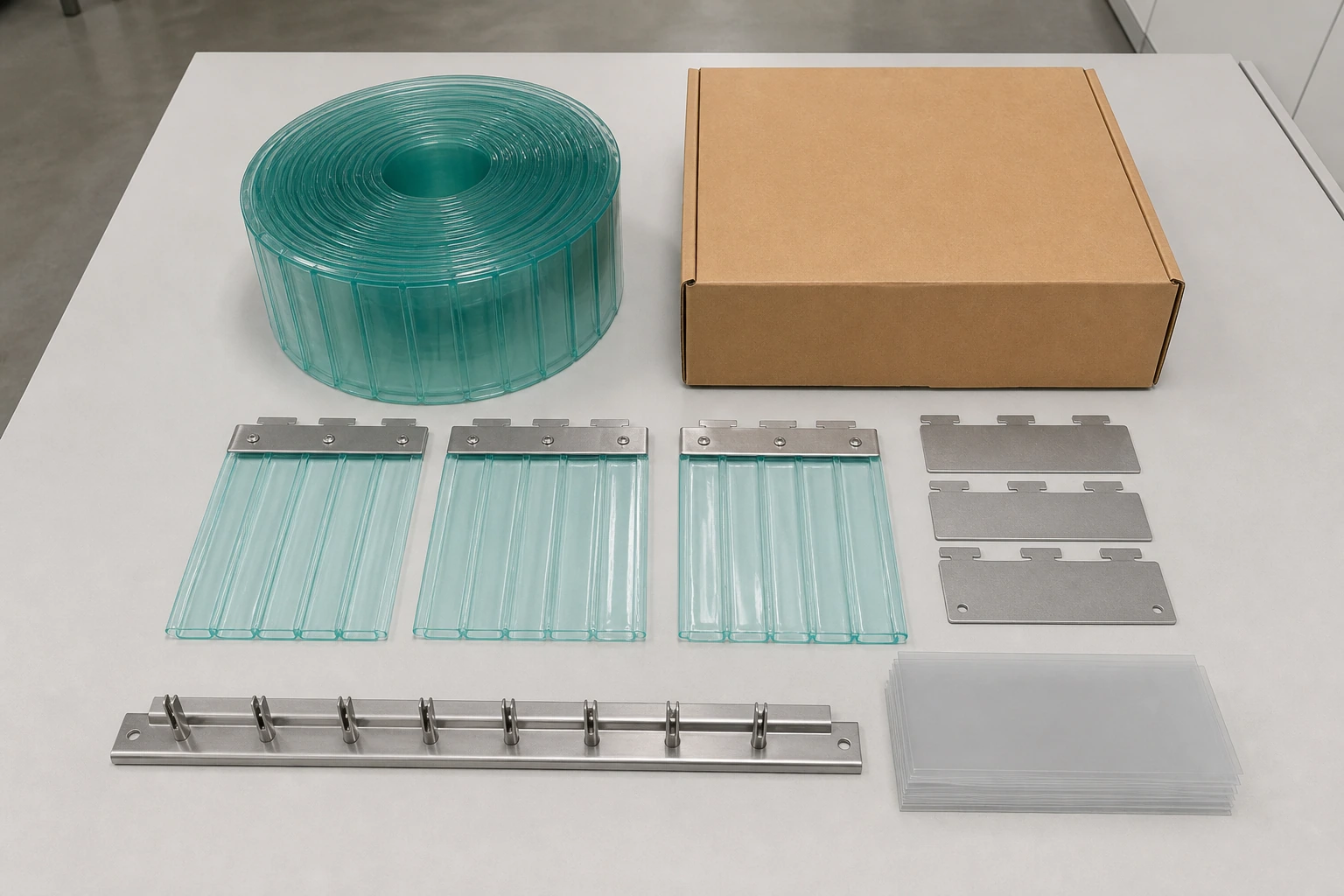 Complete coil replacement strip components plates hook rail separators and carton
