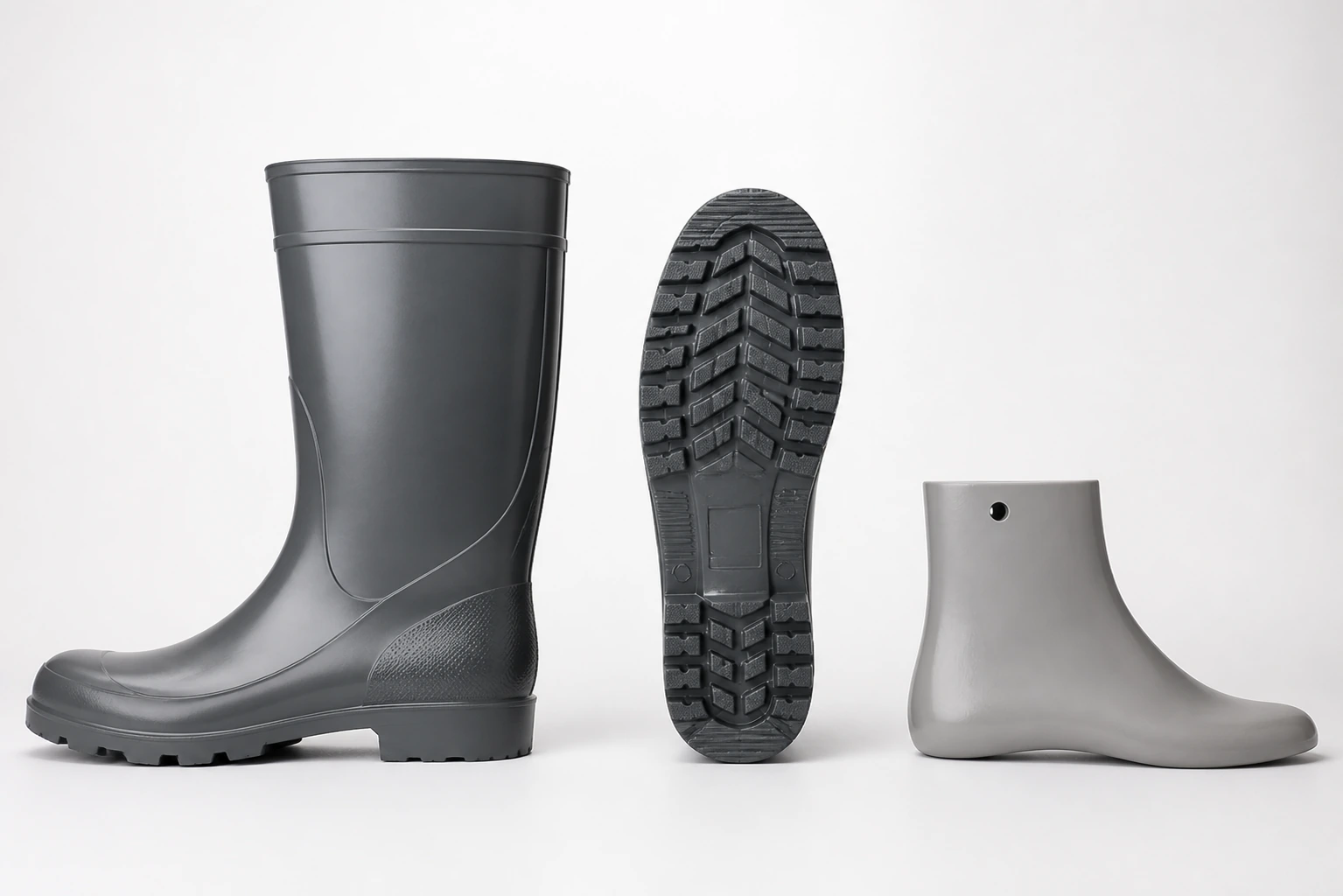 PVC upper forms presented for wall and surface comparison